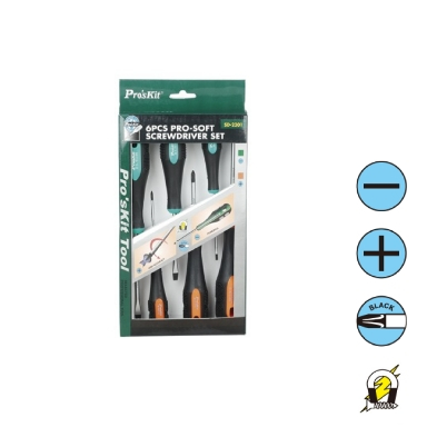Kit 6 cacciaviti in acciaio al