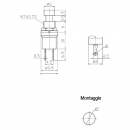 Micropulsante nero N.A off/on 2p