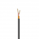 Cavo microfonico 2x0.25mm nero