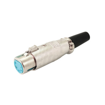 Presa XLR con serracavo in gomma - 5 poli