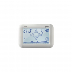 Cronotermostato touch screen bianco
