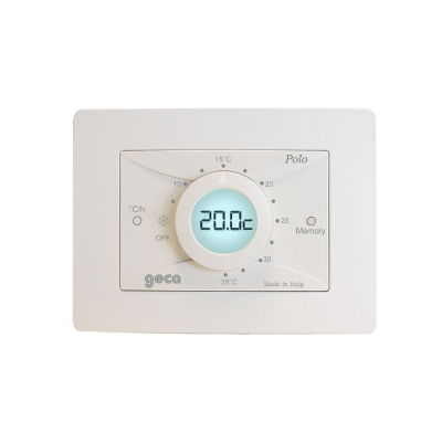 Cronotermostato polo 24 bianco