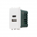 Presa USB A+C 5V/2,4A Gem633B