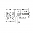 Potenziometro 1K 0.25W alberino 6mm