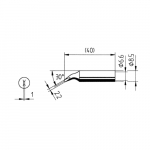 Punta cacciavite angolato 2,2mm